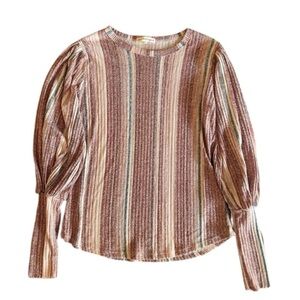 Women's Comfy striped top by Above and  Beyond Size Medium